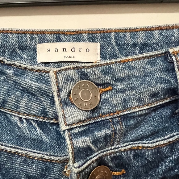 SANDRO Trompe L’œil Mom Jeans size 40 - Picture 7 of 7